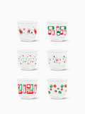 Retro Festive Pattern - NATURAL 12oz Arc