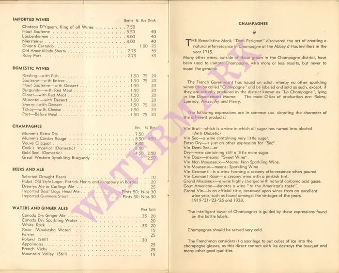 Ricketts Bar & Restaurant, Chicago 1930s