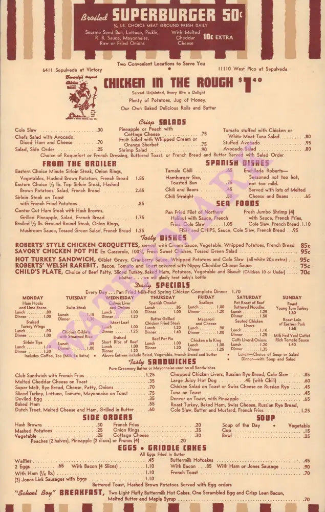 Robert's (Bros) Sepulveda, Los Angeles 1950s