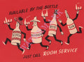Room Service Bottles, 1930s/1940s Menu Art