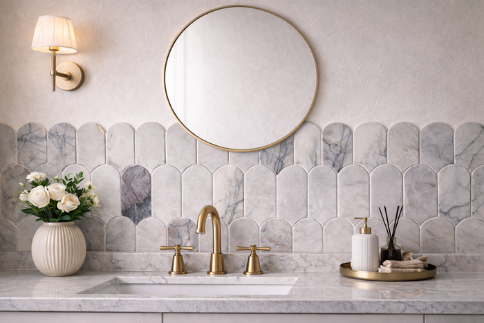 #S761001 12x12" Stone Mosaic