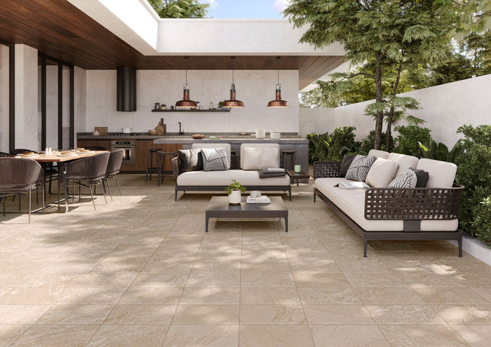 Saami Beige 12x22" Porcelain Wall Tile
