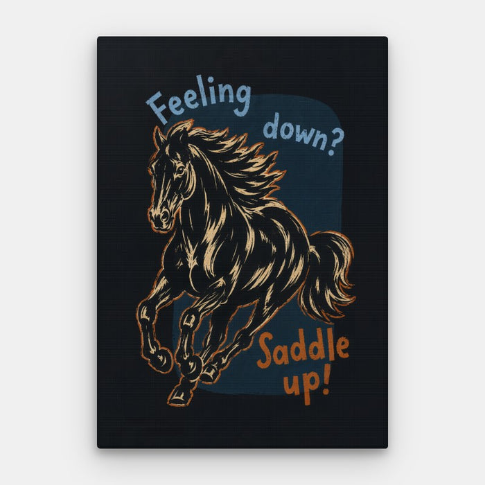 Saddle Up Canvas — Canvas Vertical #01