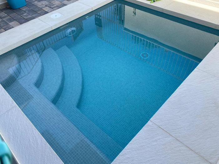 Sand Rock Zement MT Pool Glass Mosaic