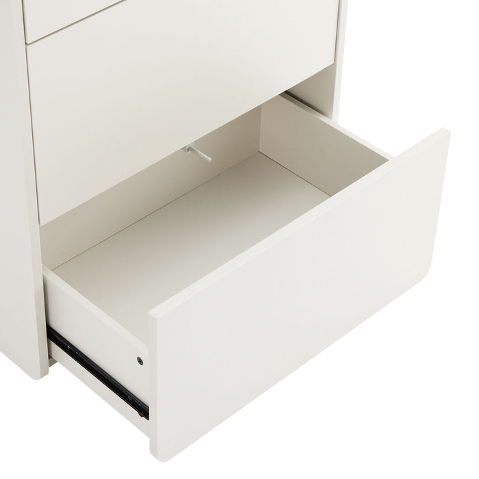 Santino 5-Drawer Chest in Beige