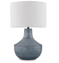 Schylarmont Table Lamp in Antique Gray/White