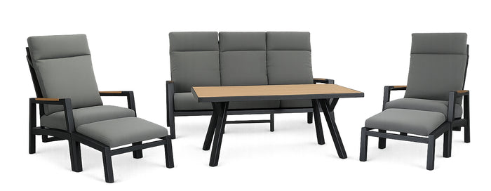 #SDFT19403 Outdoor Ottoman in Grey