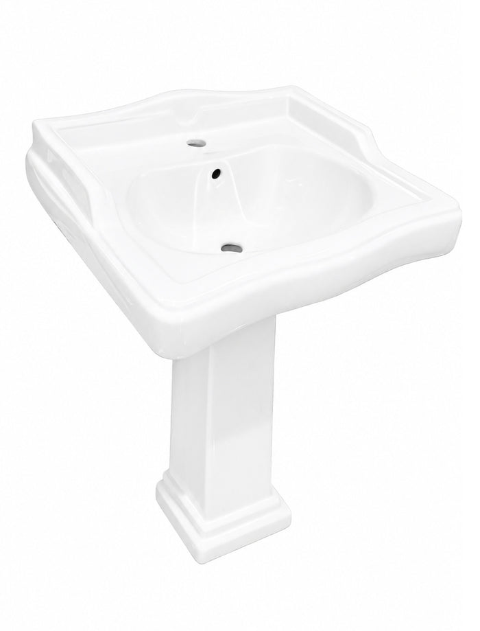 SELECT #MY3193 Pedestal Set in White