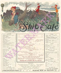 Ship's Café Venice California 1913 Henry B Voigt Collection Vintage Menu Art