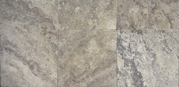 Silver Travertine French Pattern Set