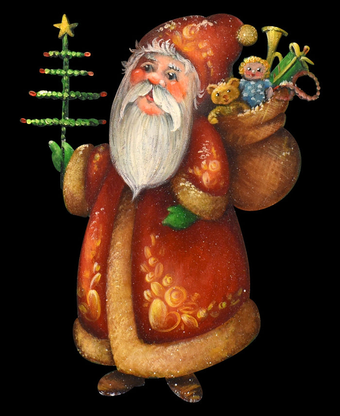 Snowflake Santa Ornament - JS011