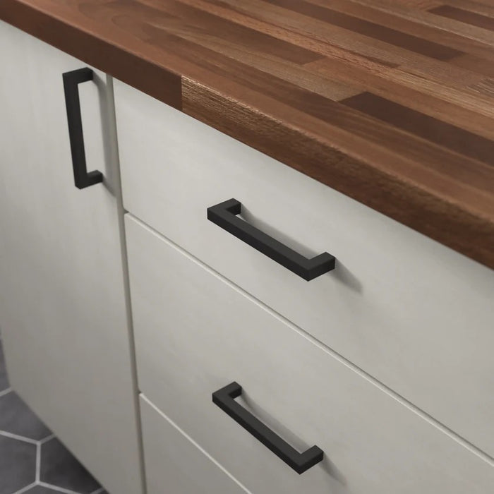 Square Cabinet Pull #P41862C-FB-CP -Matt Black
