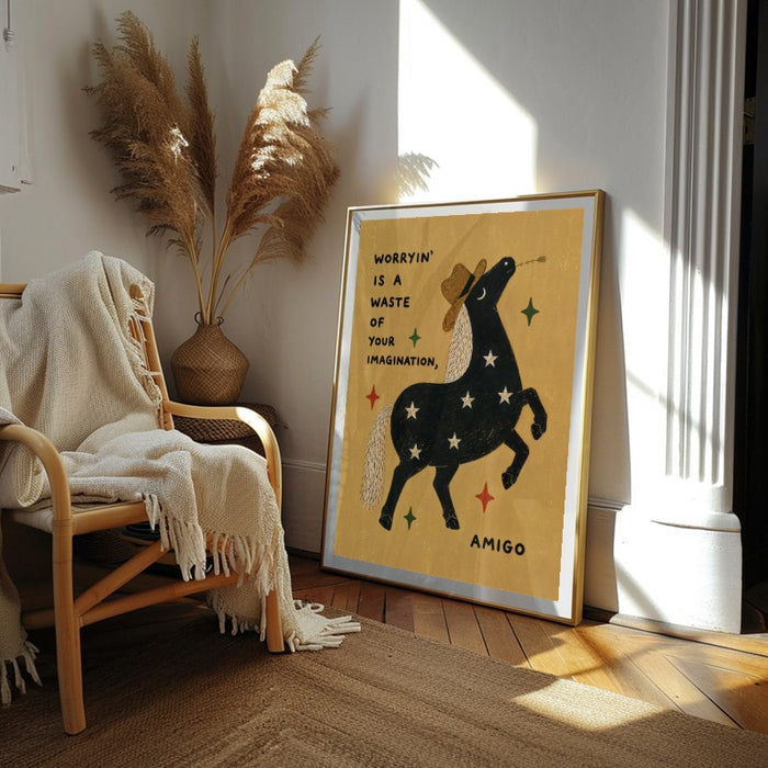 Stop Worrying Amigo — Art Print Vertical #02