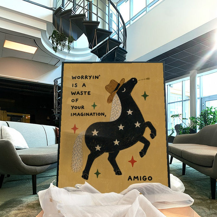 Stop Worrying Amigo — Art Print Vertical #04