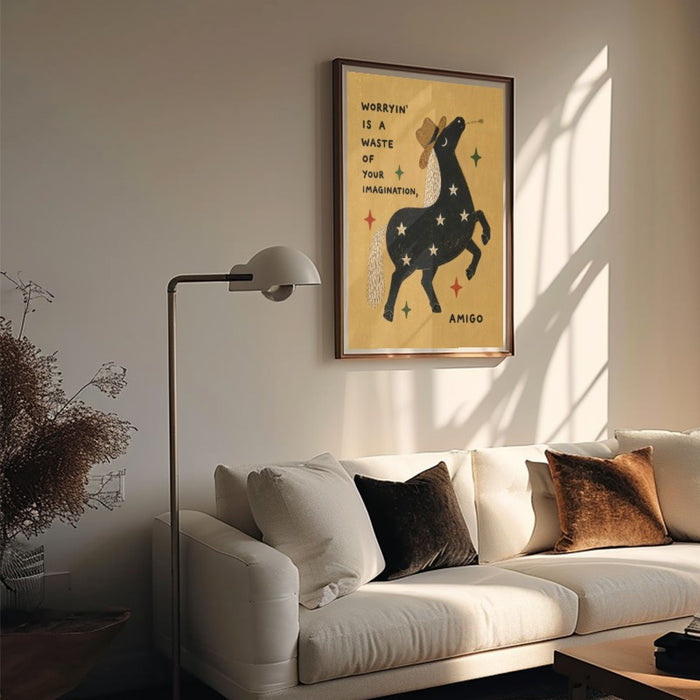 Stop Worrying Amigo — Art Print Vertical #05