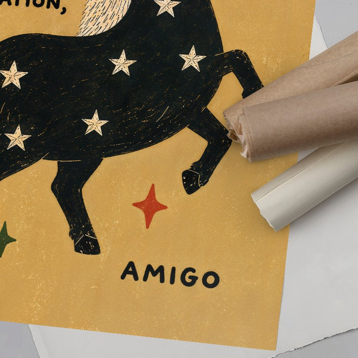 Stop Worrying Amigo — Art Print Vertical #06
