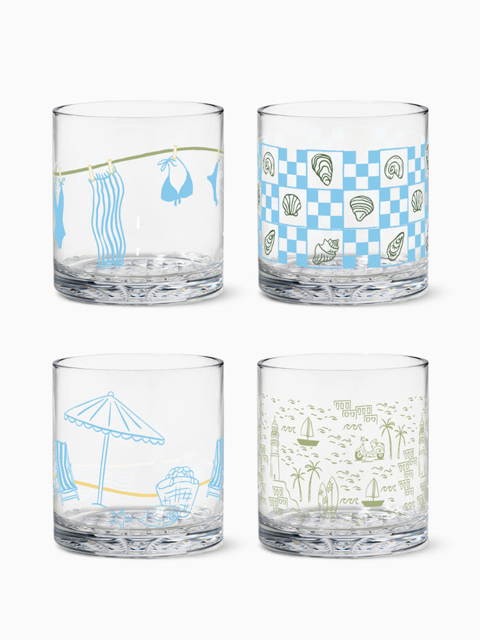 Summer Retreat - RESERVE 12oz Old Fashioned Tritan™ Copolyester Glass
