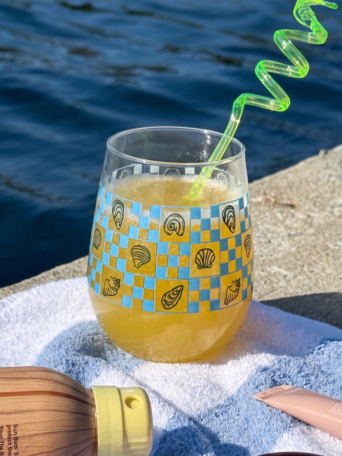 Summer Retreat - RESERVE 16oz Stemless Wine Tritan™ Copolyester Glass