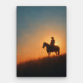 Sunset Rider Canvas — Canvas Vertical #01