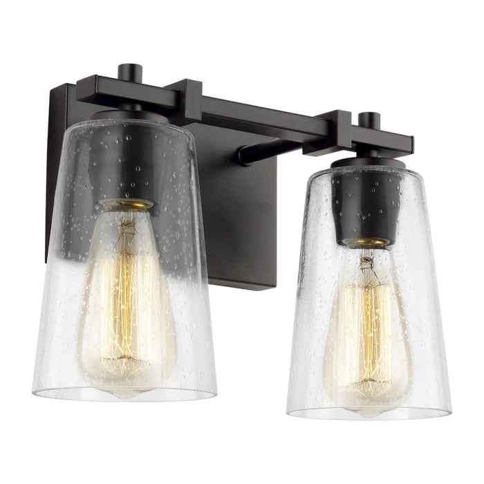 #SW5535 2 Light Wall Light in Matt Black