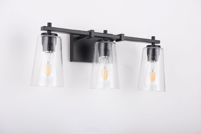 #SW5535 3 Light Wall Light in Black