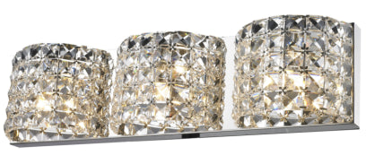 SW7862-3CH 3 Light Wall Light in Chrome