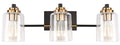 #SW8267 3 Light Wall Light in Black/Gold