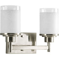 #SW8936 2 Light Wall Light in Brushed Nickel