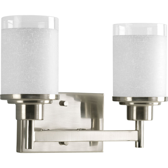 #SW8936 2 Light Wall Light in Brushed Nickel
