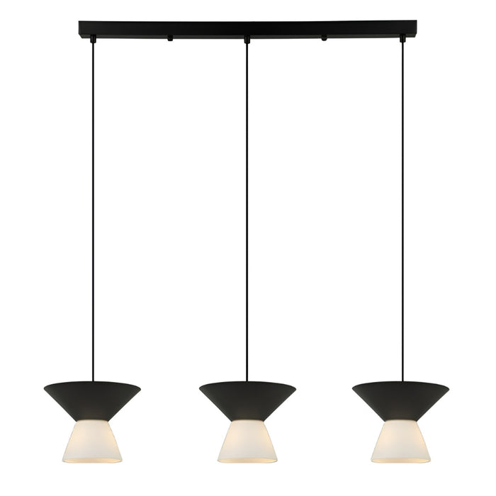 #T-20206 3 Light Hanging Light in Black