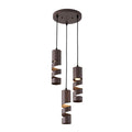 #T-20217 3 Light Hanging Light in Antique Coffee