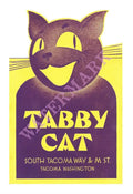 Tabby Cat Tacoma WA. 1937 Vintage Americana Menus