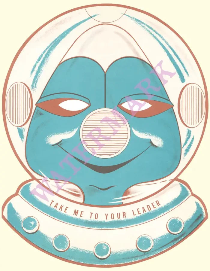 Take Me To Your Leader, Snack Shop, Fullerton CA 1969 Menu Art