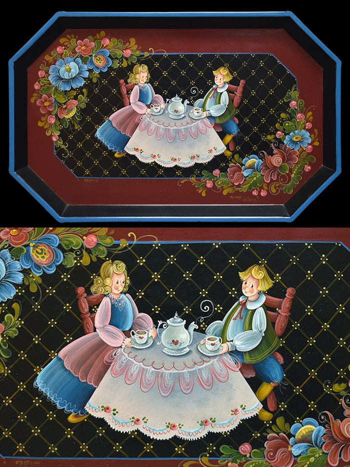 Tea in a Floral Garden - JP3360