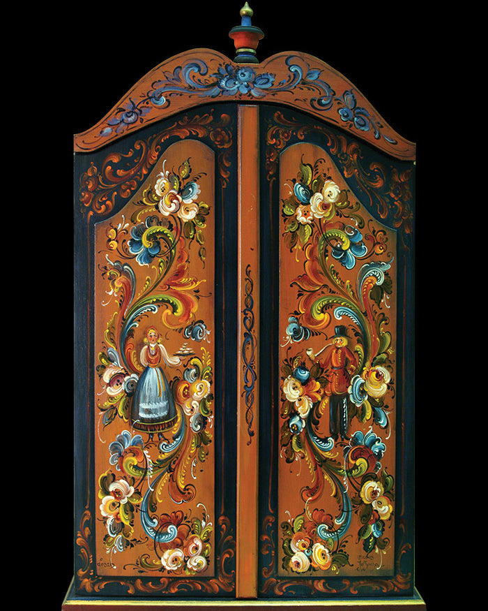 Telemark Rosemaling Cabinet - JP3068