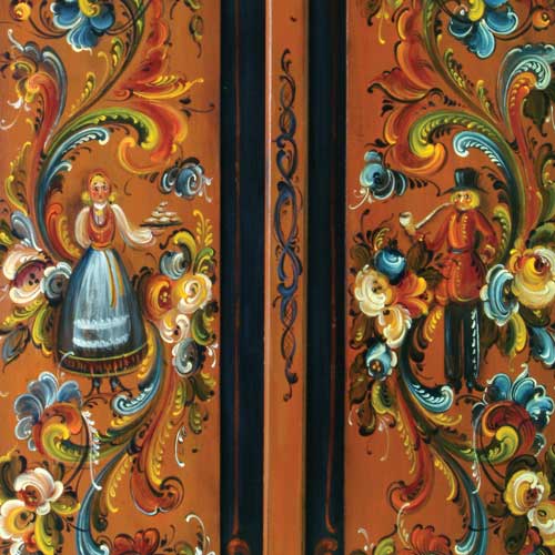Telemark Rosemaling Cabinet - JP3068