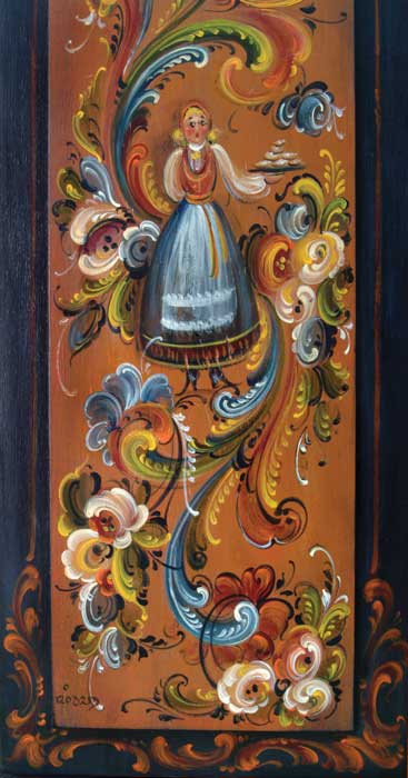 Telemark Rosemaling Cabinet - JP3068