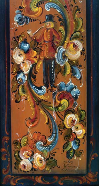 Telemark Rosemaling Cabinet - JP3068