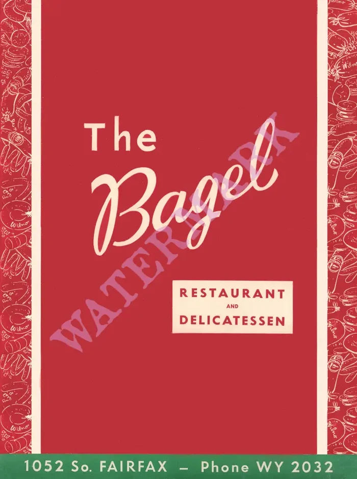 The Bagel Los Angeles 1950s - Posters Prints & Visual Artwork