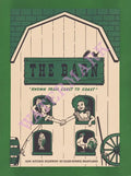The Barn, Glen Burnie MD 1950s Menu Art