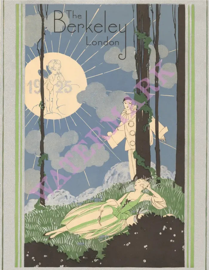 The Berkeley Hotel New Year’s Eve London 1924/25 Vintage Americana Menus