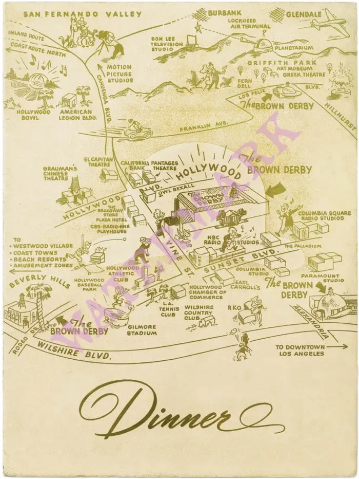The Brown Derby, Hollywood, 1948