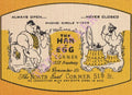 The Ham N Egg Corner, New York 1940s | Vintage Menu Art - cover