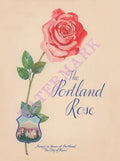 The Portland Rose, Dining Car 1950s Menu Art