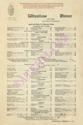 The Raleigh Hotel Wheatless Dinner, Washington D.C. 1917 Menu Art