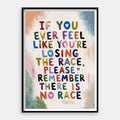There Is No Race — Art Print Vertical #01