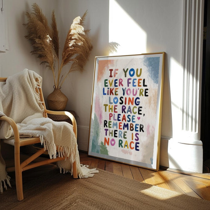 There Is No Race — Art Print Vertical #02
