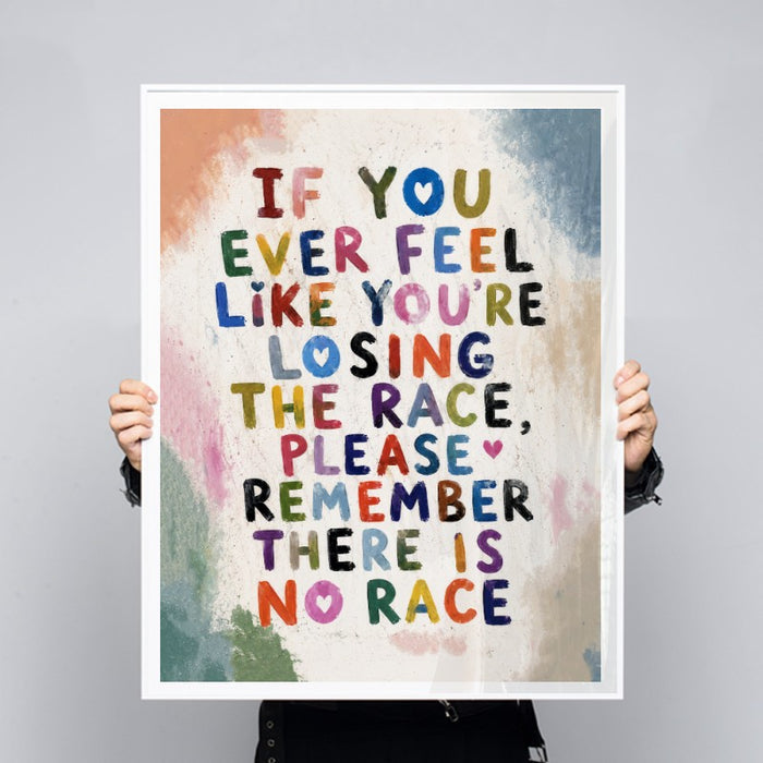 There Is No Race — Art Print Vertical #03
