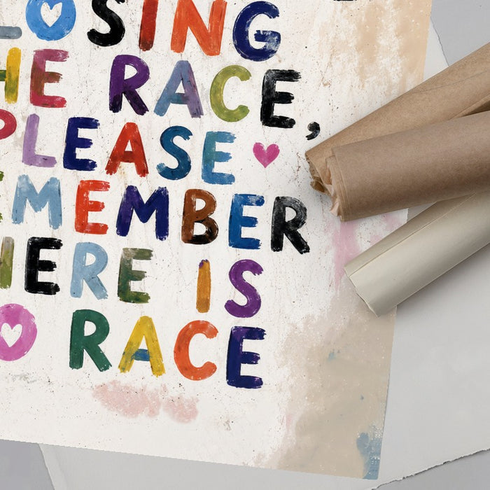 There Is No Race — Art Print Vertical #06