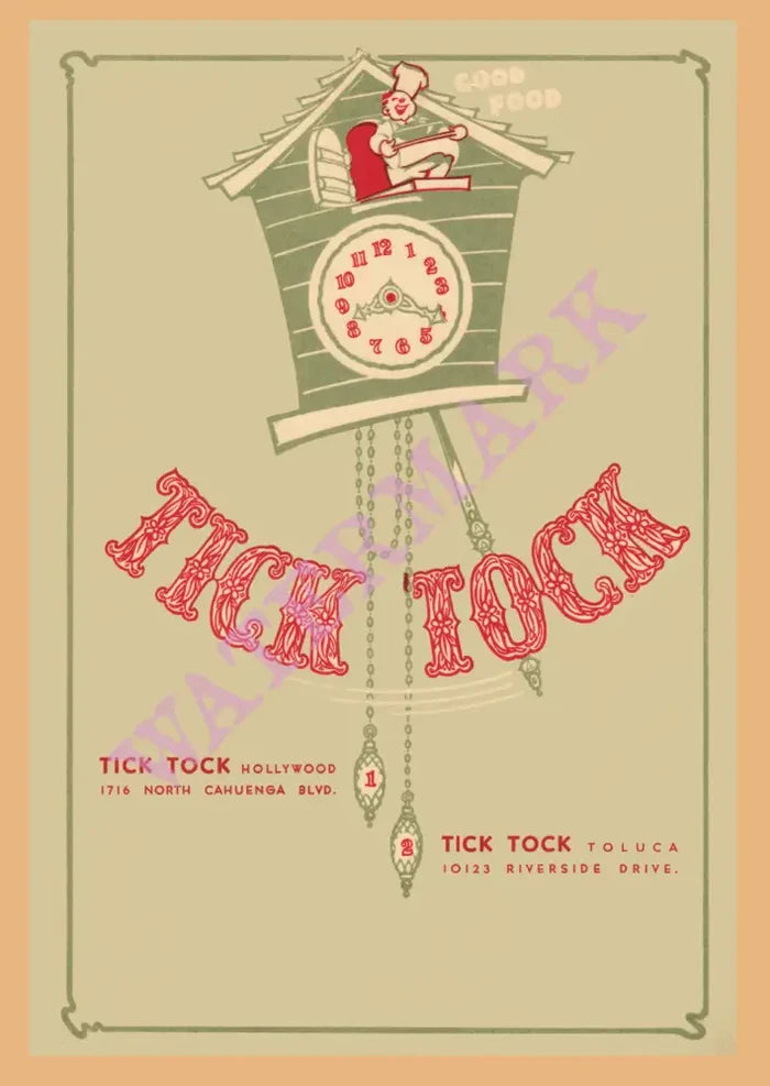Tick Tock, Los Angeles 1955
